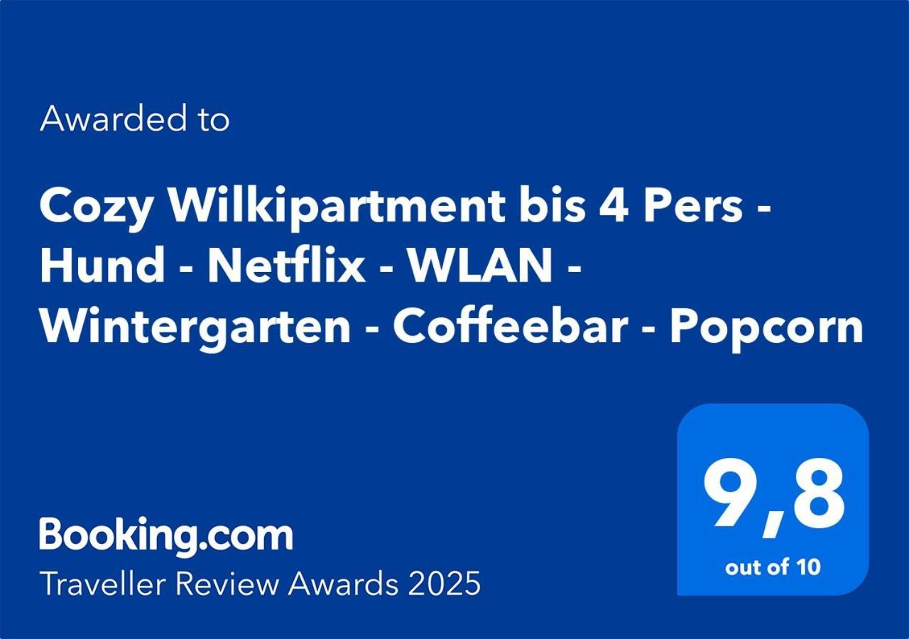 Verl Cozy Wilkipartment Bis 4 Pers - Hund - Netflix - Wlan - Wintergarten - Coffeebar - Popcorn מראה חיצוני תמונה